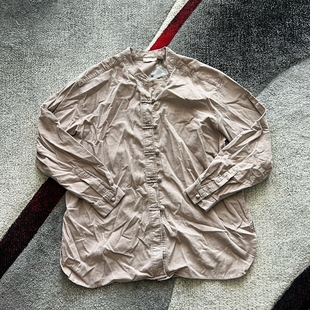 J. Jill Corduroy Button Front Shirt Jacket